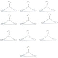10 Pc 16" Lingerie Hanger Clothes Display Store Fixture Chrome Finish with Loop