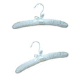 10" White Baby Satin Padded Hangers