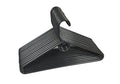 12 Pieces Adult Cloth Tubular Hangers Heavy Duty Plastic - Coat Suit Closet Organization Hanger - Black Color