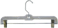 12" Skirt Pant Clothes Hanger Retail Display Store Fixture Clear Lot of 100 New