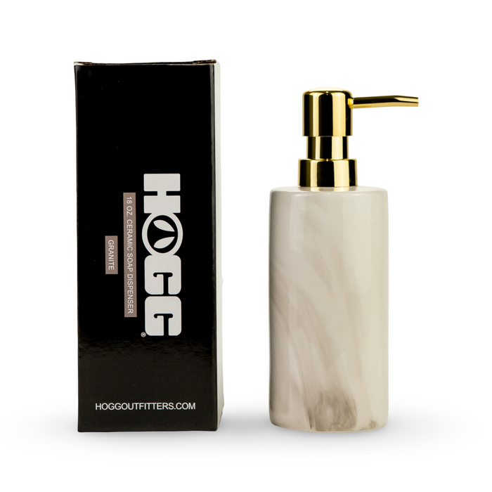 18oz Sublimatable Ceramic Soap Dispenser Case (25 Units) - Granite