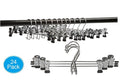 1InTheHome Chrome Add-On Skirt Hanger, Slack Hanger, 24 Pack