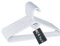 1InTheHome Heavy Duty White Hangers Tubular Plastic Hangers, Set of 24 (Heavy Duty)