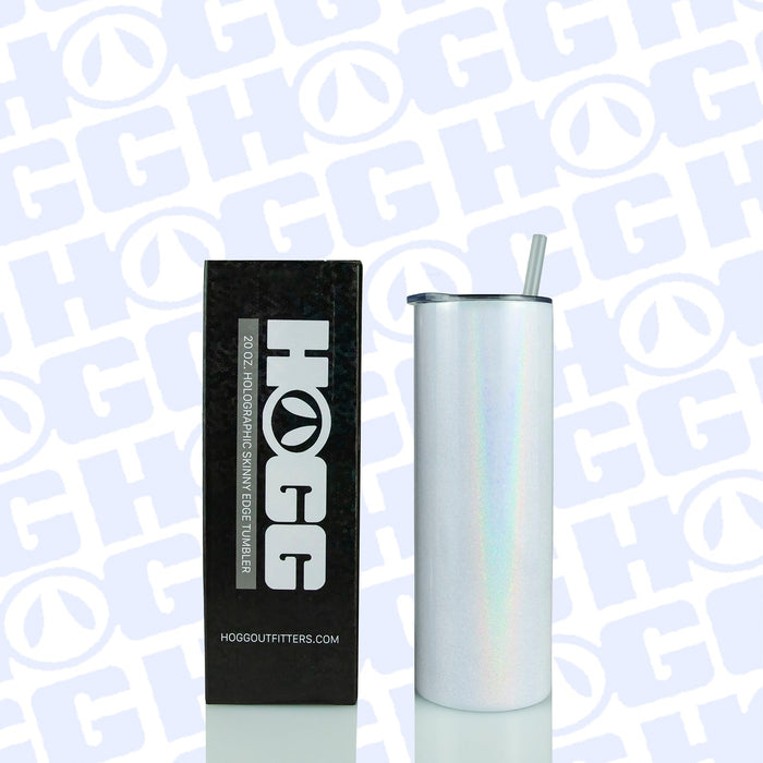 20oz Sublimation Blank Skinny Edge and Holographic Skinny Edge Tumbler Case Bundle (1 Case of Each, 48 Units)