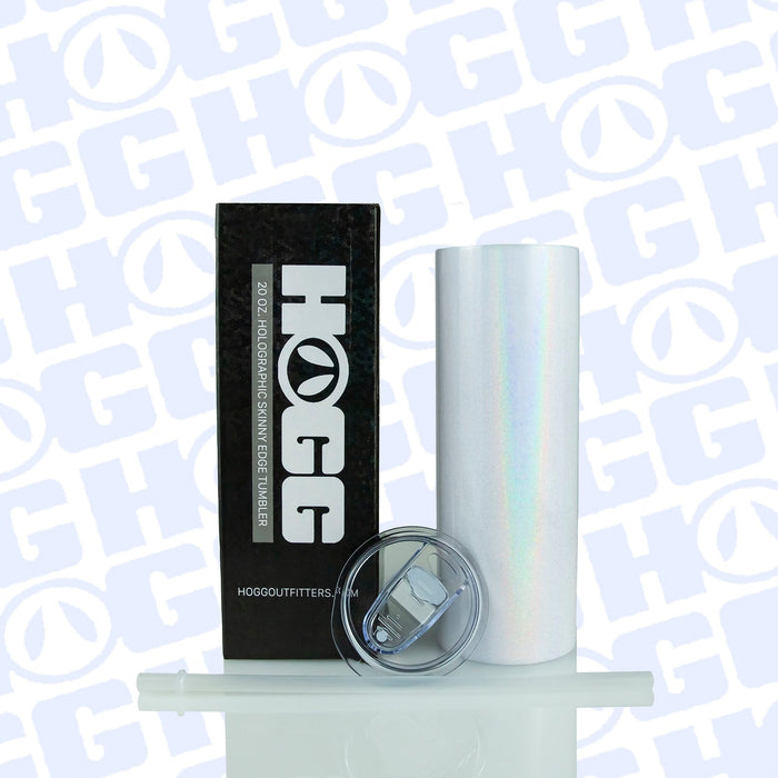 20oz Sublimation Blank Skinny Edge and Holographic Skinny Edge Tumbler Case Bundle (1 Case of Each, 48 Units)