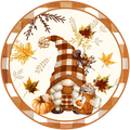 #26 Fall Gnome Sign,  Wreath Sign, Wreath Center, Wreath Attachment