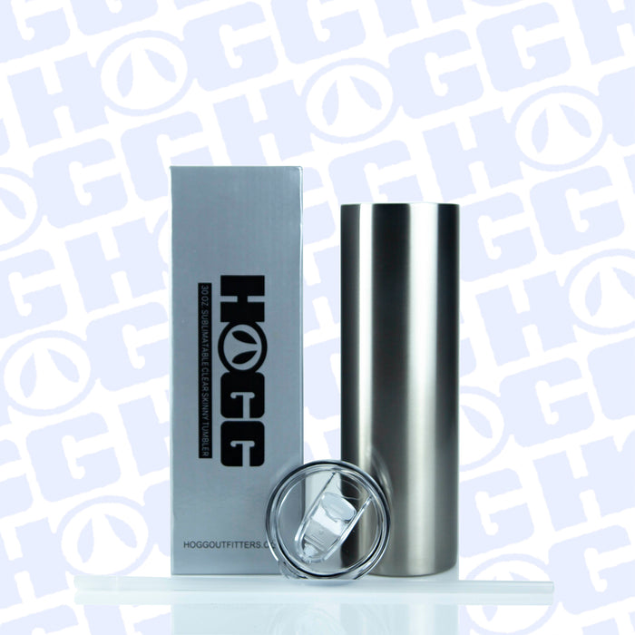 30oz Sublimatable Clear Skinny Tumbler Case (25 Units)