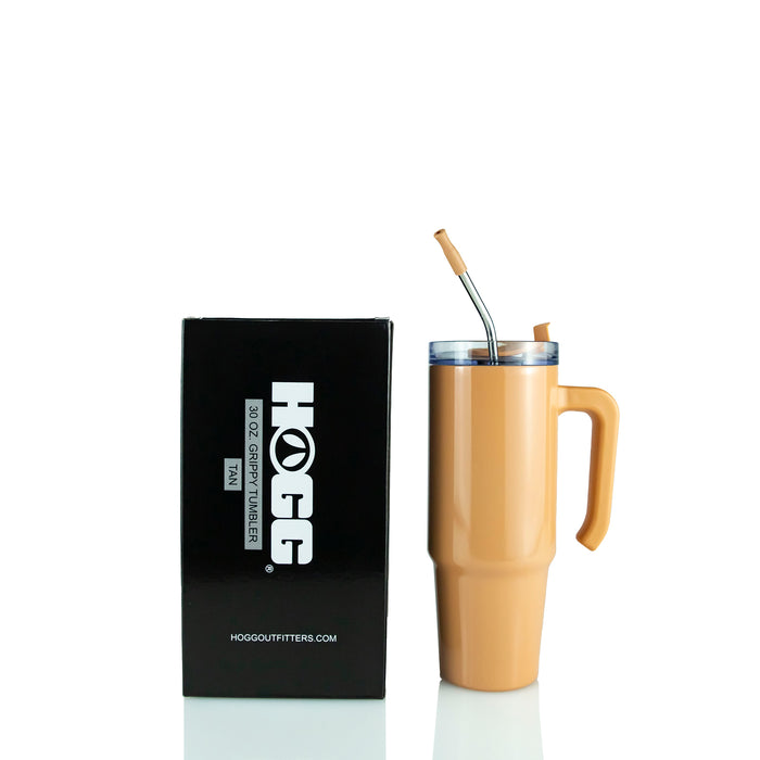 30oz Sublimatable Grippy Tumbler Case (24 Units) - Tan
