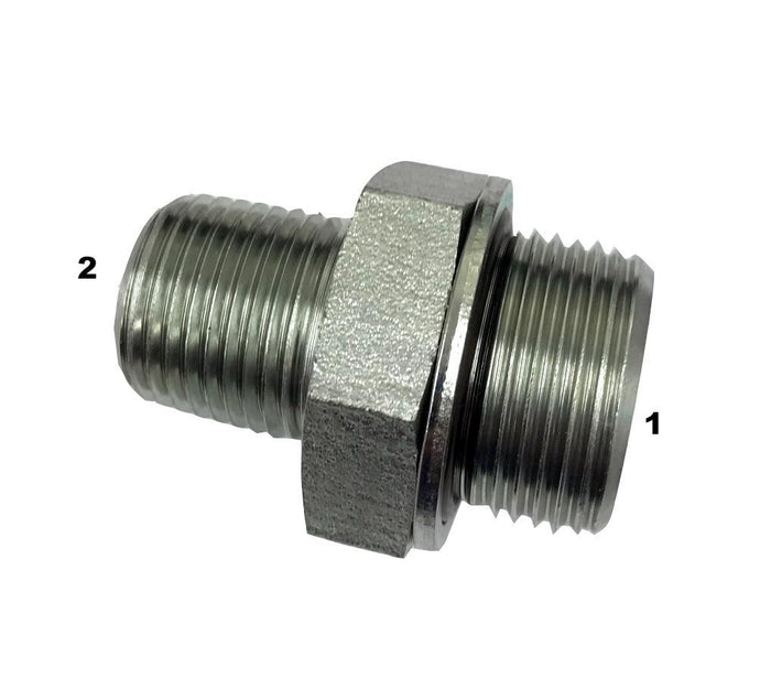 3825  |  Male BSPP to Male Pipe Adapter