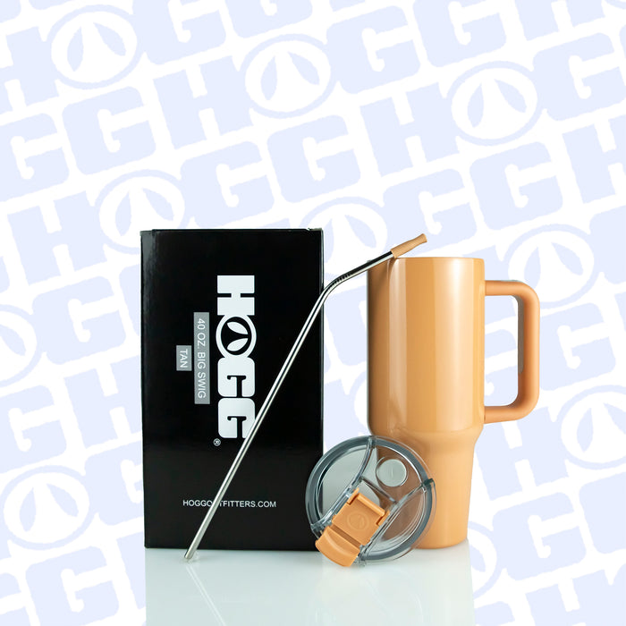 40oz Sublimatable Big Swig Tumbler Case (24 Units) - Tan | Tan