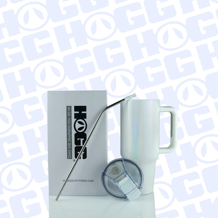 40oz Sublimatable Holographic Big Swig Tumbler Case (24 Units) | Holographic