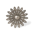 Aged Nickel Wall Dahlia Small