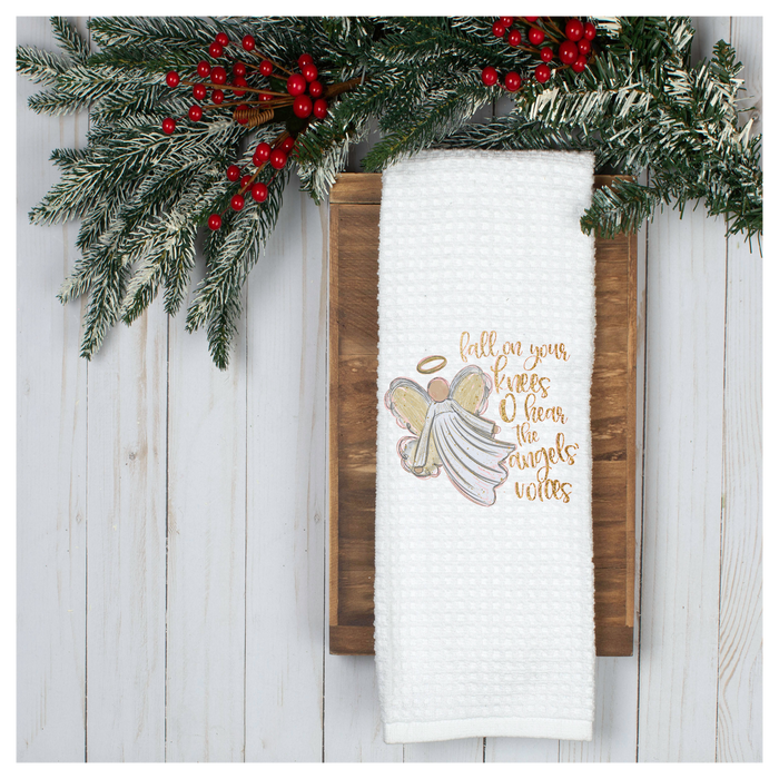 Angel Tea Towel, Holiday Tea Towel, Christmas Kitchen Décor, Christmas Party Décor