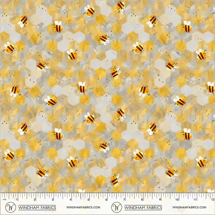 Animal Kingdom - Honeycomb - by Gareth Lucas with Windham Fabrics
