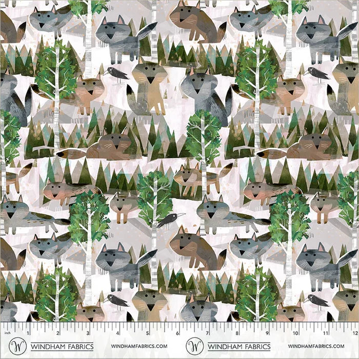 Animal Kingdom - Wild Wolves - by Gareth Lucas with Windham Fabrics
