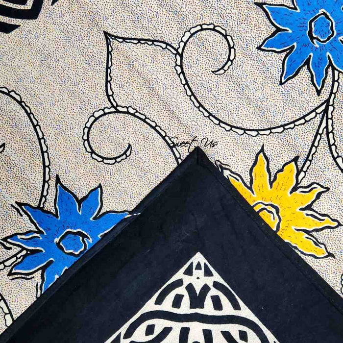 Celtic Sunflower Cotton Tablecloth Rectangle, Solstice - Sweet Us
