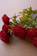 Artificial Red Ball Dahlias Box/6 Bundles