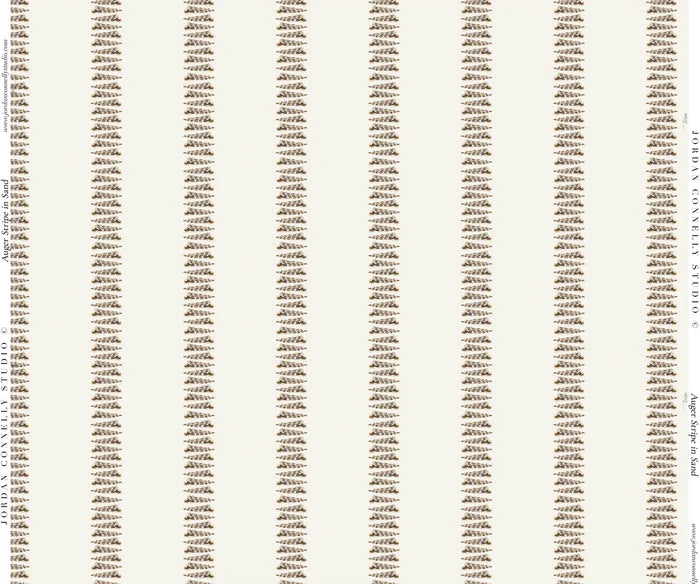 Auger Stripe in Sand Wallpaper SWATCH