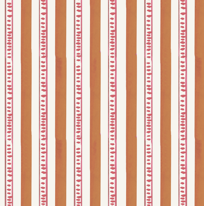 Bahama Stripe in Orange - Fabric