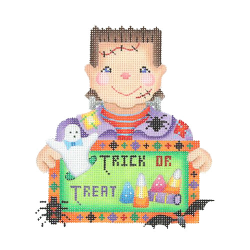 BB 1625 - Frankenstein Holding "Trick or Treat" Sign