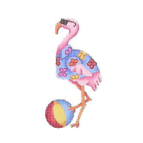 BB 1646 - By the Sea - Flamingo with Beach Ball