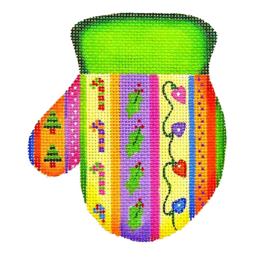 BB 2089 - Mitten - Vertical Patterned Stripes (L)