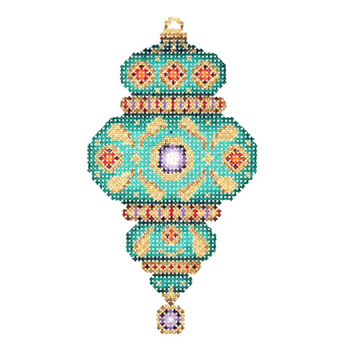 BB 2792 - Jeweled Christmas Ball - Aqua