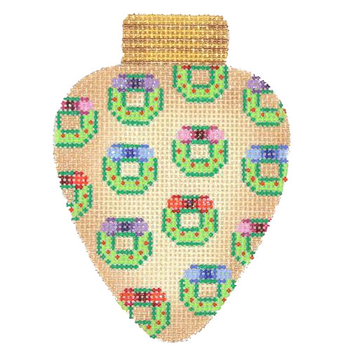 BB 2824 - Christmas Light - Gold with Wreaths