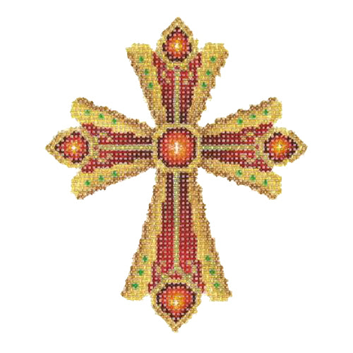 BB 2873 - Cross - Gold & Red