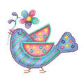 BB 3082 - Spring Sweetie Tweetie - Blue & Green with Diagonal Stripes