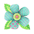 BB 3095 - Patterned Florals - Single Aqua