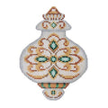 BB 3223 - White & Gold Ornament - Aqua Jewels
