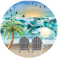 Beach Sign, Wreath Center, Wreath Attachment