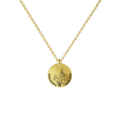 Mother's Day Gift Birth Flower Pendant Necklace 18K Gold Plated / Style 1 - Bold / January Necklace MelodyNecklace