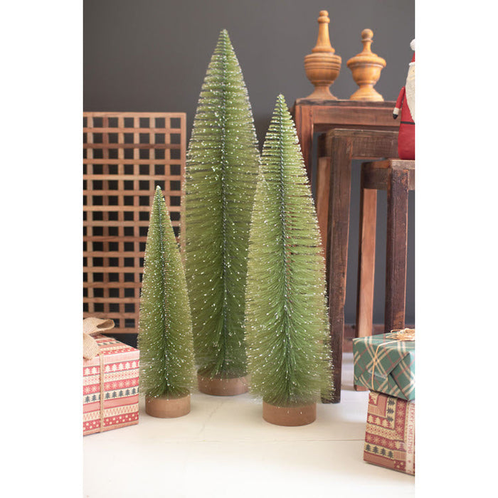 Bottle Brush Christmas Trees Set/3
