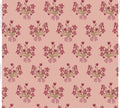 Bundled Iris in Salmon Wallpaper SWATCH