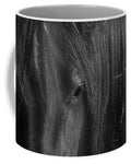 Burgundy in Black Mug