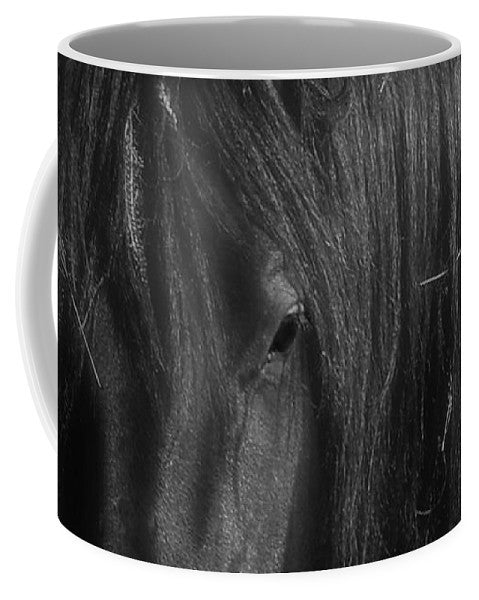 Burgundy in Black Mug
