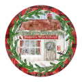 C079 Santa's Workshop Sign, Holiday Sign, Wreath Center, Wreath Attachment
