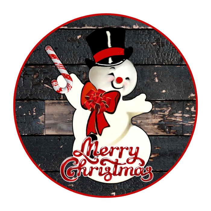 C081 Merry Christmas Sign, Holiday Sign, Wreath Center, Wreath Attachment