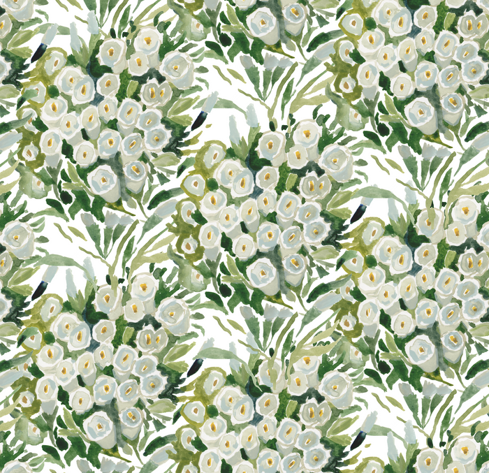 Canterbury Bells in Green Custom Pillow