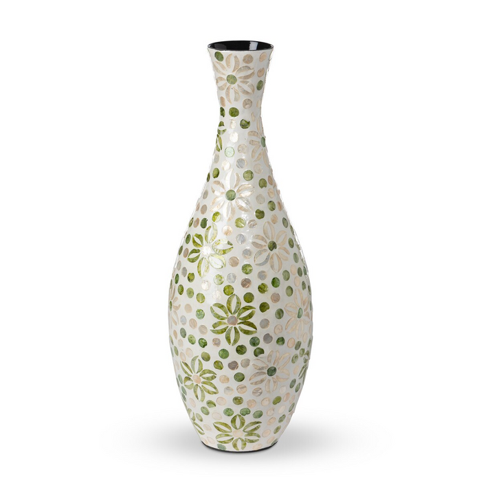 Capraia Coast Floral Vase Capiz