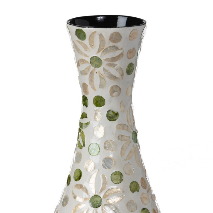 Capraia Coast Floral Vase Capiz