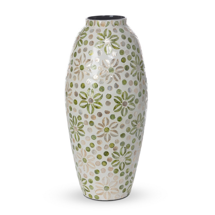 Capraia Coast Large Floral Vase Capiz