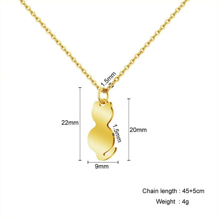 Cat Profile Necklace Personalized Cat Name Necklace Myron Necklace MelodyNecklace