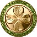 Celtic Gold, St Patrick's Day Design, Wreath Attachment, Wreath Center