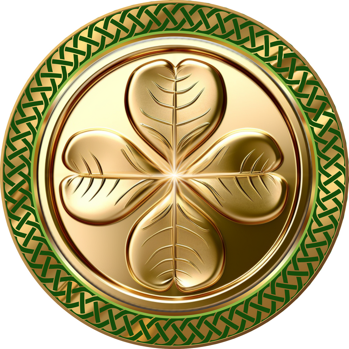 Celtic Gold, St Patrick's Day Design, Wreath Attachment, Wreath Center