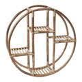 Centre Round Rattan Wall Shelf