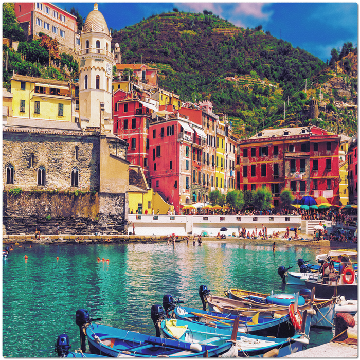 Cinque Terre Laminated Scenic Placemat