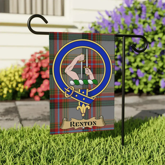 Renton Family Crest Garden Flag